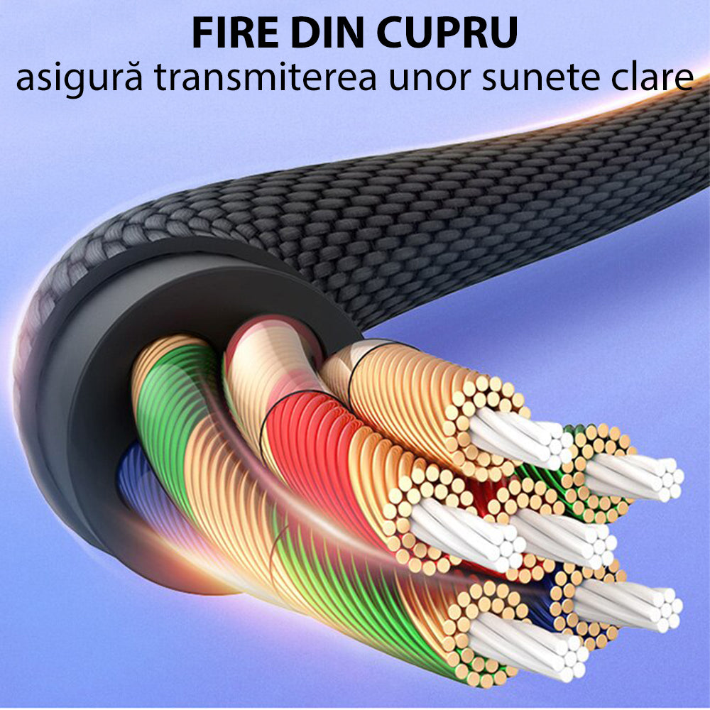 Audio adapter USB-C - 3.5mm Yesido YAU19, Crni