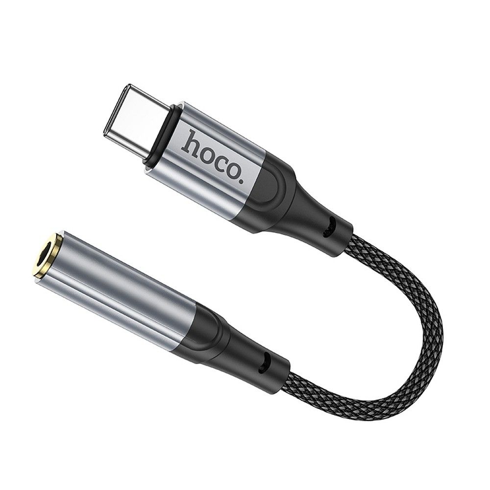 Audio adapter USB-C - 3.5mm HOCO LS36, Sivi