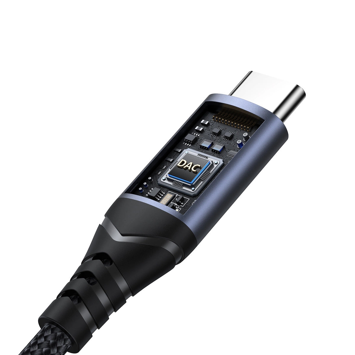 Audio adapter USB-C - 3.5mm Joyroom SY-C01, Crni
