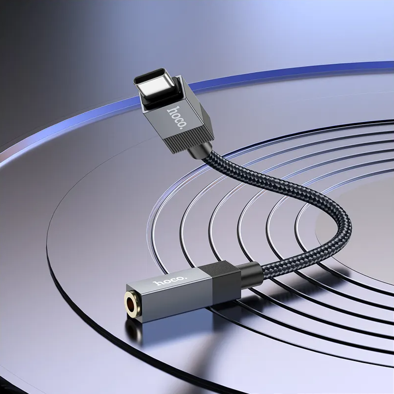 USB-C audio adapter - 3.5mm HOCO UPA32C, Crna