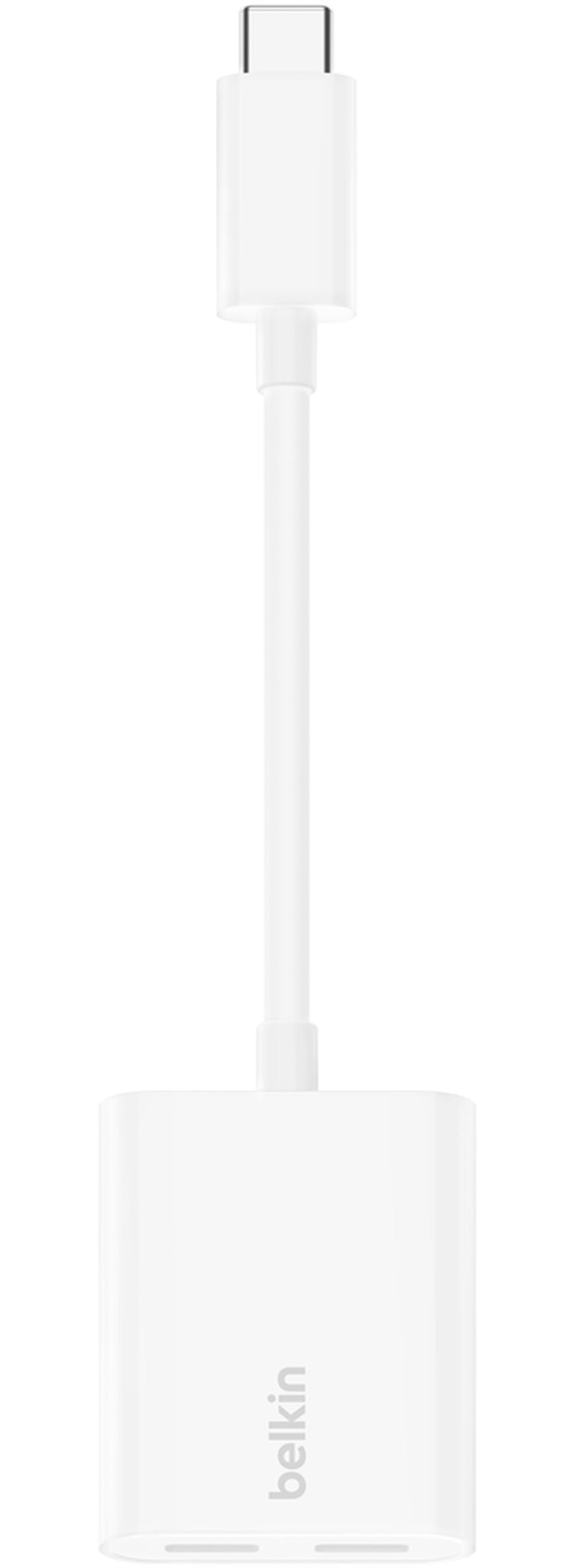 USB-C - USB-C / USB-C Belkin RockStar audio adapter, bijela F7U081btWH