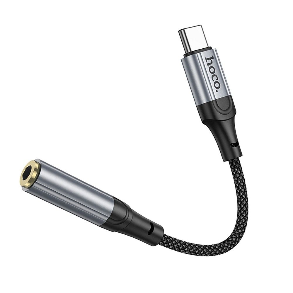 Audio adapter USB-C - 3.5mm HOCO LS36, Sivi
