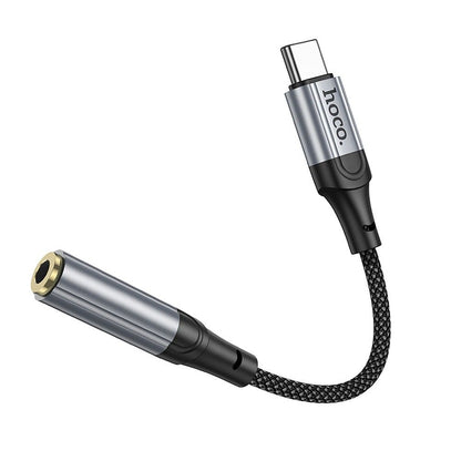 Audio adapter USB-C - 3.5mm HOCO LS36, Sivi