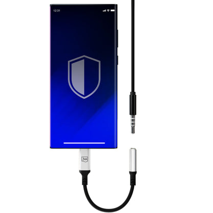 USB-C audio adapter - 3.5mm 3MK, Srebrni