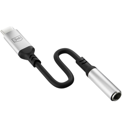 USB-C audio adapter - 3.5mm 3MK, Srebrni