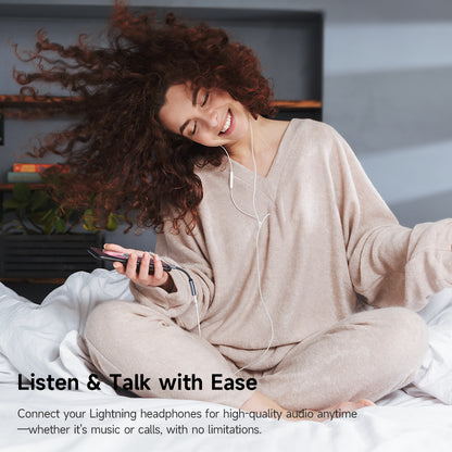 Audio adapter USB-C - Lightning McDodo CA-4870, Sivi