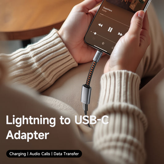 Audio adapter USB-C - Lightning McDodo CA-4870, Sivi