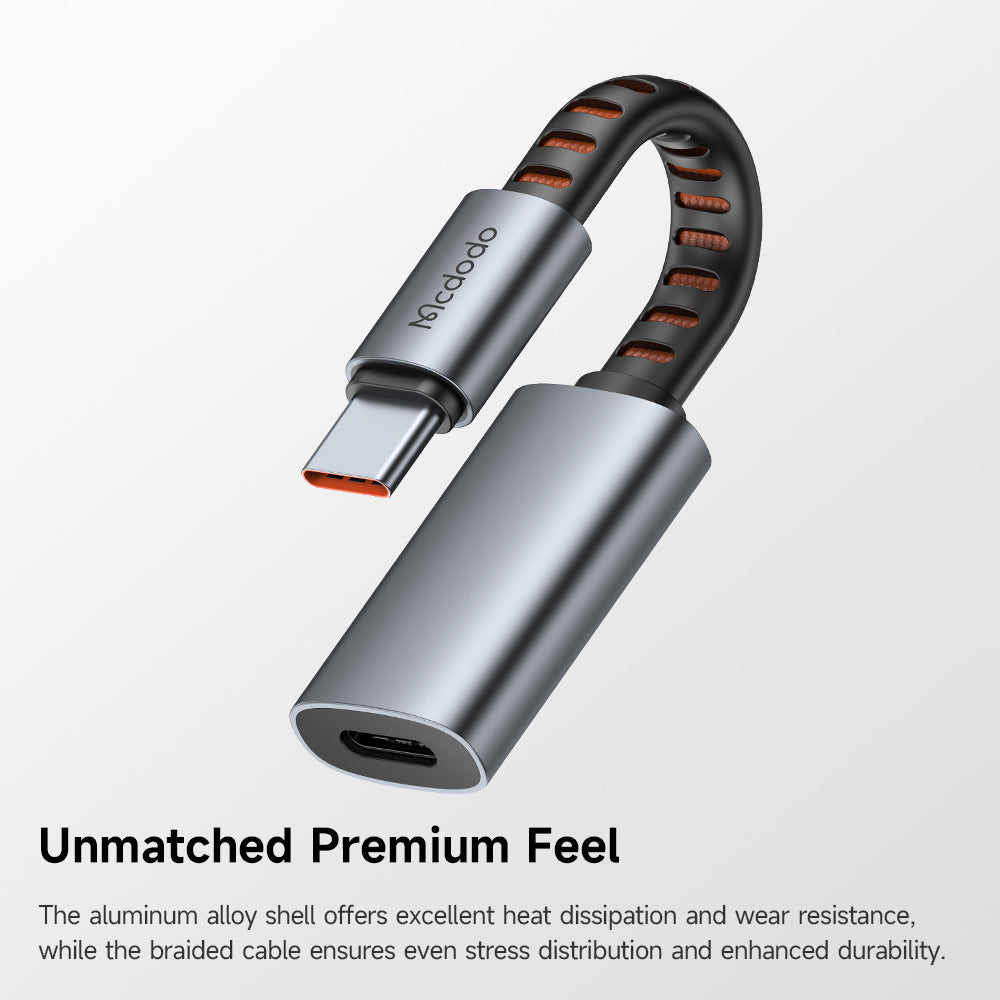 Audio adapter USB-C - Lightning McDodo CA-4870, Sivi