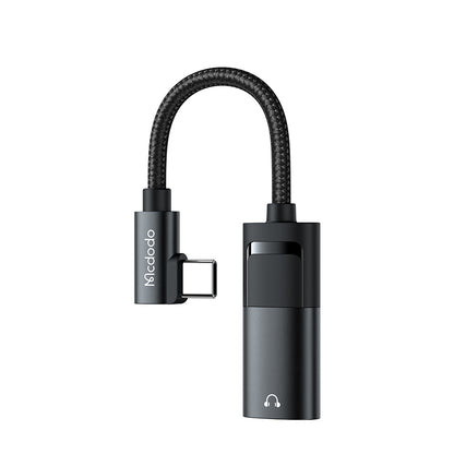 Audio adapter USB-C - USB-C / 3.5mm McDodo CA-1880, Crni