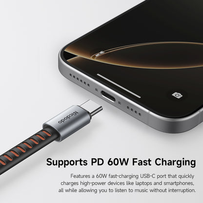 Audio adapter USB-C - USB-C / 3.5mm McDodo CA-3120, Sivi