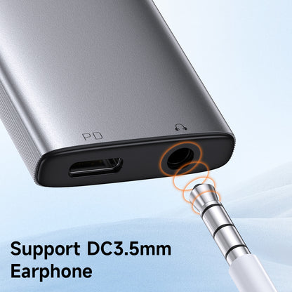 Audio adapter USB-C - USB-C / 3.5mm McDodo CA-5050 Wales, Sivi