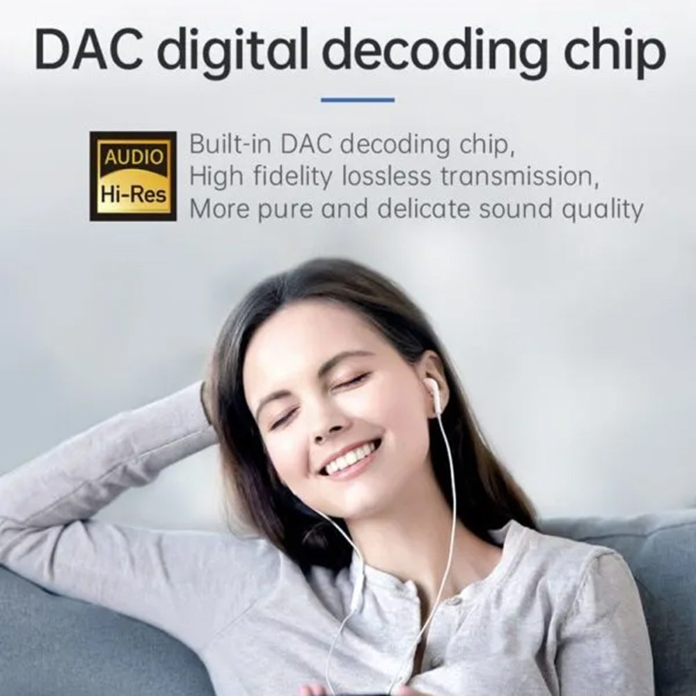 Audio adapter USB-C - USB-C / USB-C McDodo CA-7670, Crni