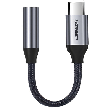 Audio adapter USB-C - 3.5mm UGREEN AV142, Sivi