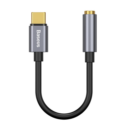 Audio adapter 3.5mm - USB-C Baseus L54, sivi CATL54-0G