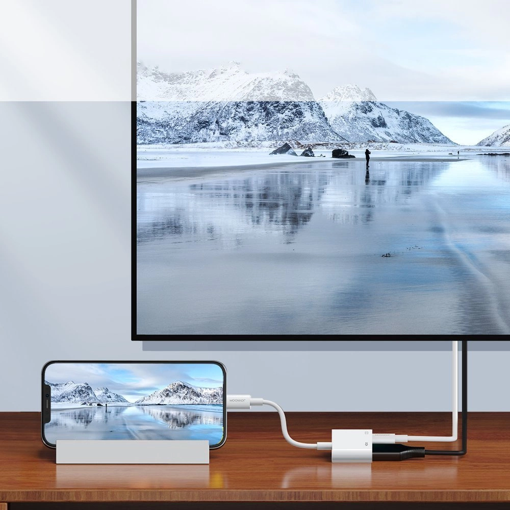 Audio i Video Adapter Lightning - HDMI / Lightning Joyroom S-H141, Bijeli
