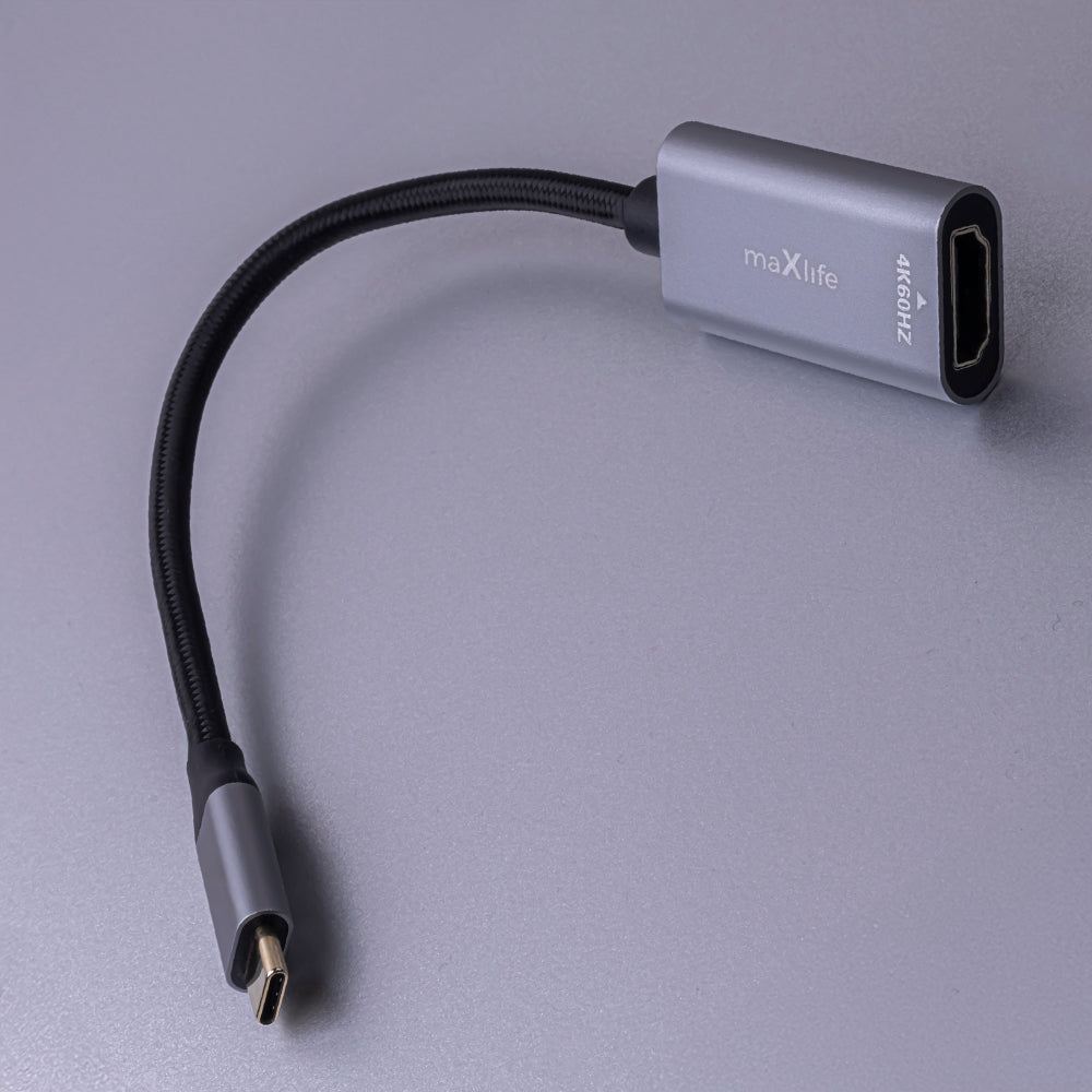 Audio i Video Adapter USB-C - HDMI MaXlife MXHC-01, Sivi