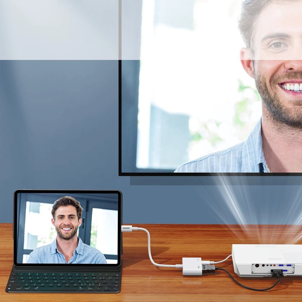 Audio i Video Adapter Lightning - HDMI / Lightning Joyroom S-H141, Bijeli