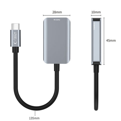 Audio i Video USB-C - HDMI Tech-Protect Ultraboost adapter, Crni
