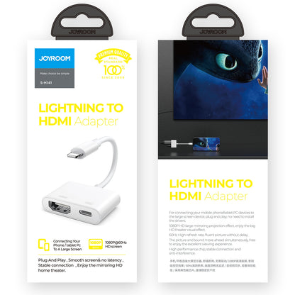 Audio i Video Adapter Lightning - HDMI / Lightning Joyroom S-H141, Bijeli