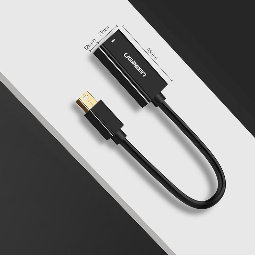 Video adapter UGREEN MD112 (10461), MiniDisplayPort - HDMI, Crni