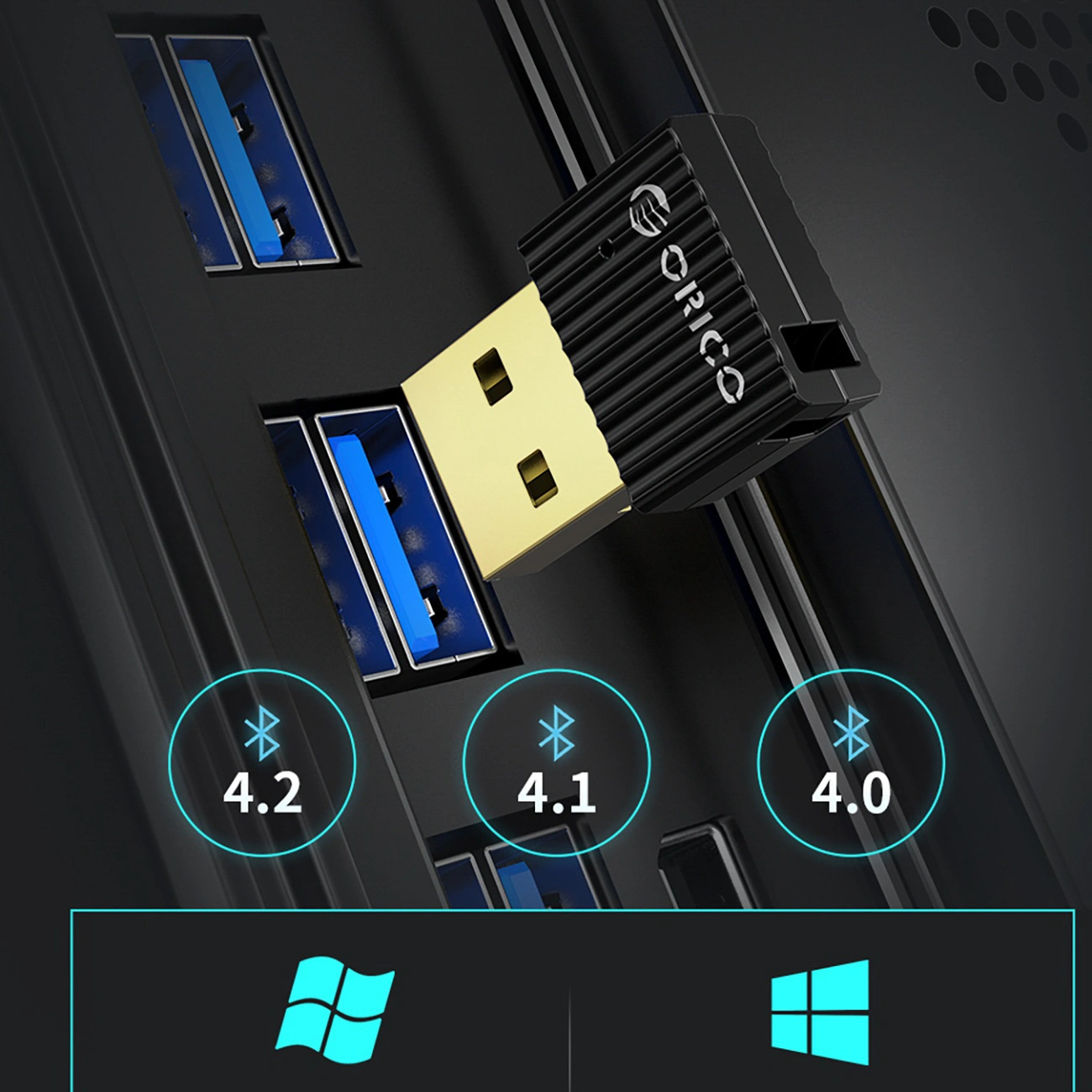 Bluetooth USB adapter Orico BTA-508, Crna
