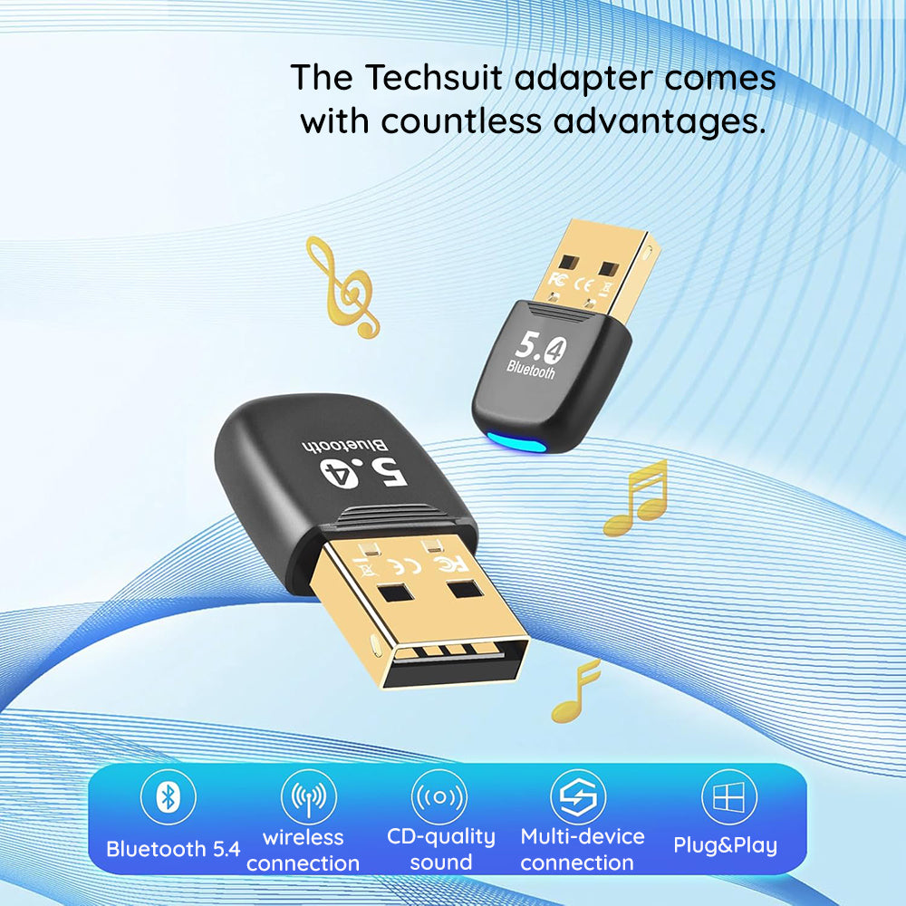 Bluetooth USB adapter Techsuit BlueJet A20, Crni