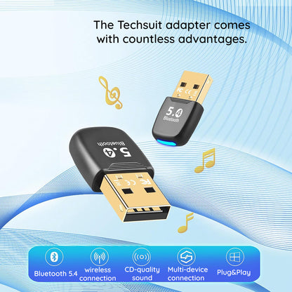 Bluetooth USB adapter Techsuit BlueJet A20, Crni