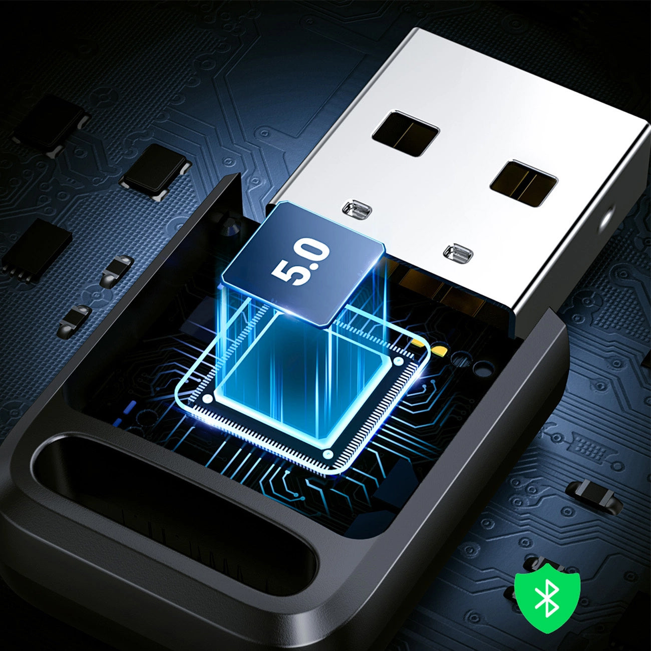 Bluetooth USB adapter UGREEN CM390-2, Crni