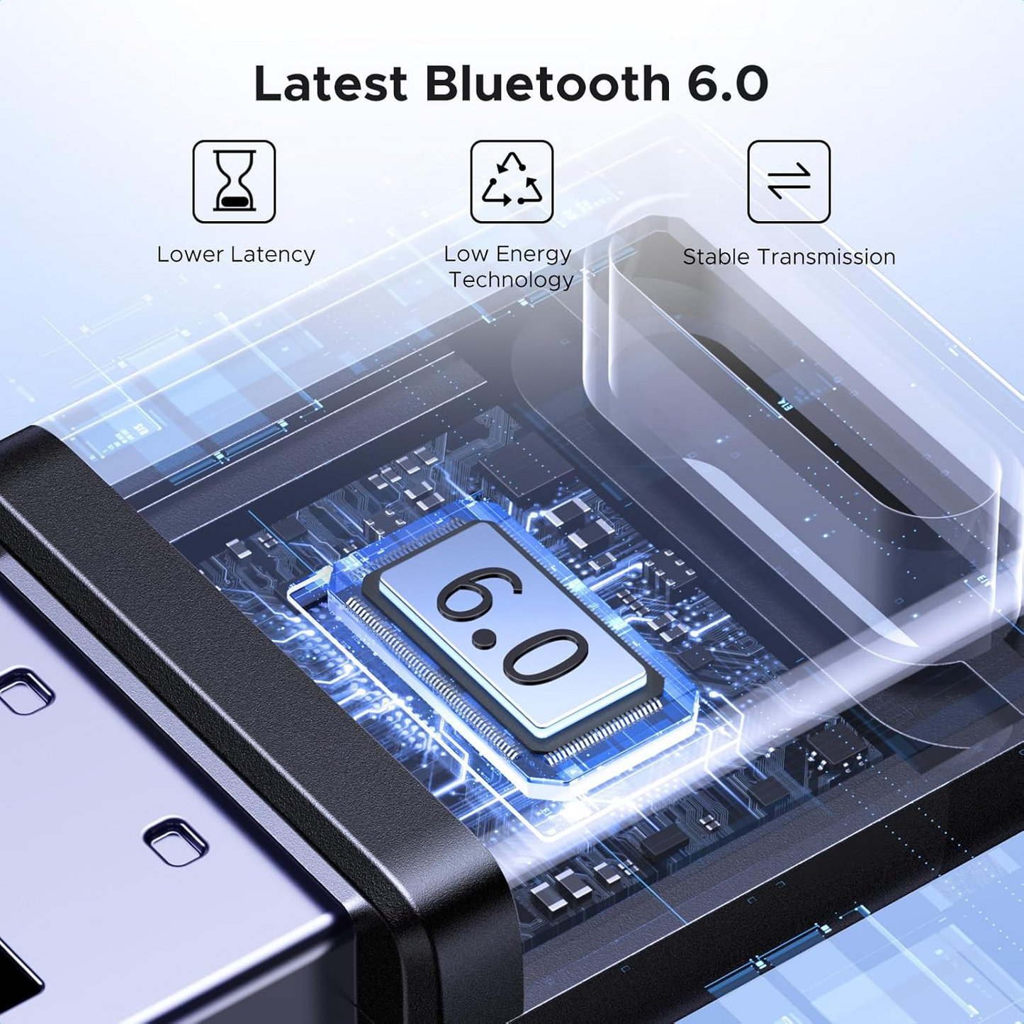 Bluetooth USB adapter UGREEN CM748 (75073), Crni