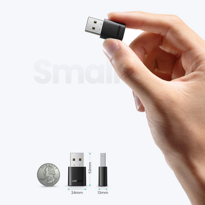 USB Bluetooth adapter UGREEN CM390 (80889) Nova verzija, Crna