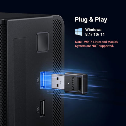 Bluetooth USB adapter UGREEN CM591 (35995), Crni