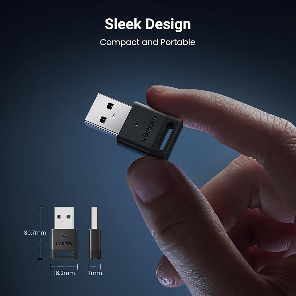Bluetooth USB adapter UGREEN CM591 (35995), Crni