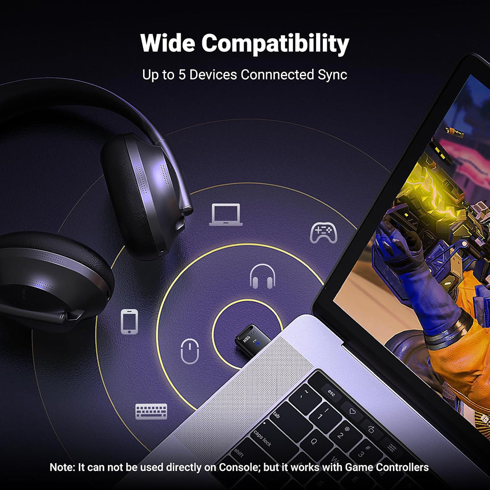 Bluetooth USB adapter UGREEN CM748 (35058), Crni