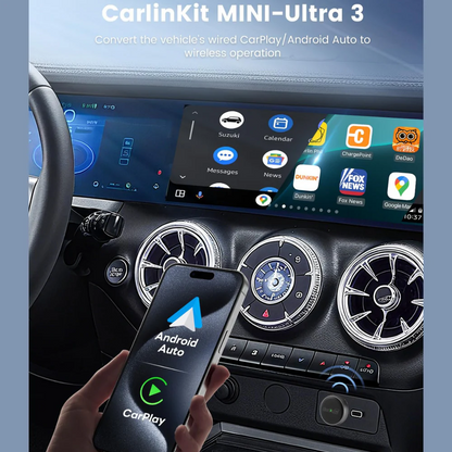 Adapter Carplay / Android Auto Wireless Carlinkit Mini Ultra3 za Apple iPhone / Android seriju