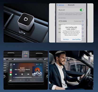 Adaptor Carplay / Android Auto Wireless Ottocast Mini Cube Style B za Apple iPhone / Android seriju CP88-T2