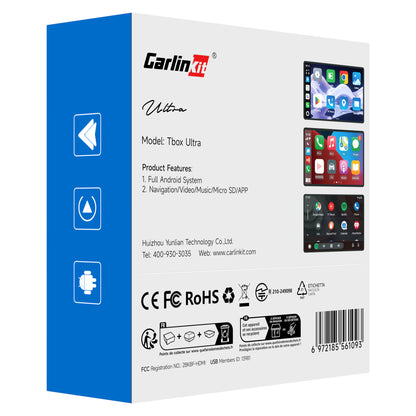 Bežični Carplay / Android Auto adapter Carlinkit TBox Ultra 2 za Apple iPhone / Android seriju, 8GB RAM / 128GB, 5G