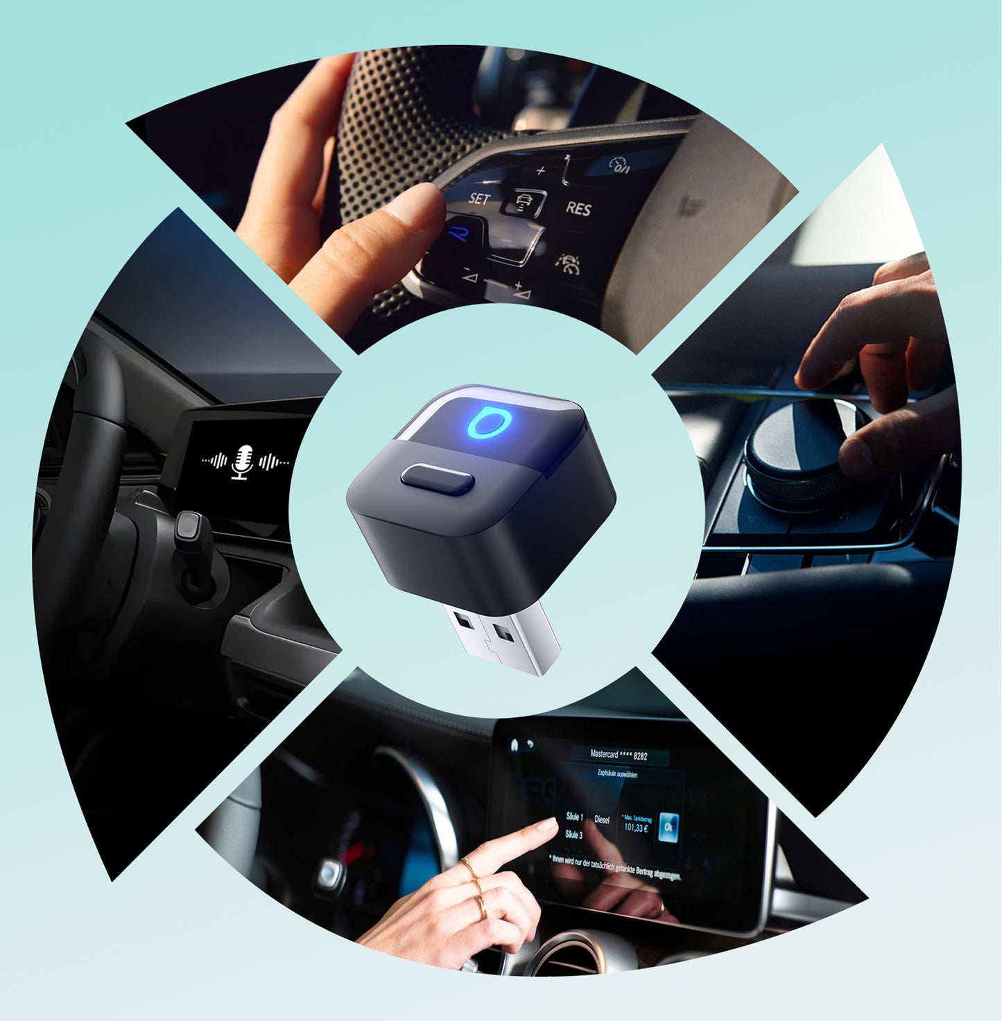 Bežični adapter Carplay / Android Auto Ottocast Mini Pico Style A za Apple iPhone / Android Series CA525-T