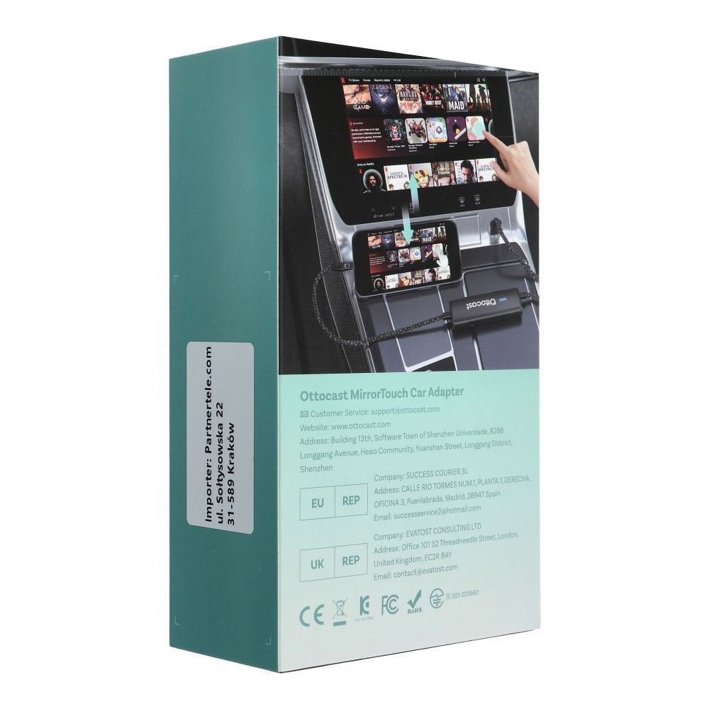 Adaptor Carplay / Android Auto Ottocast Mirror Touch za Apple iPhone / Android seriju CA450-T