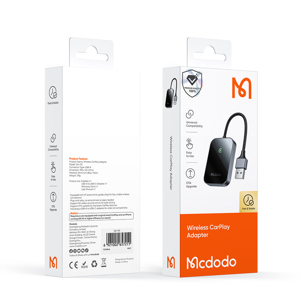 Bežični Carplay adapter McDodo CA-7210 za Apple iPhone seriju