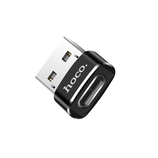 Adapter za Prijenos Podataka i Punjenje USB-C - USB-A HOCO UA6, Crni