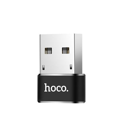 Adapter za Prijenos Podataka i Punjenje USB-C - USB-A HOCO UA6, Crni