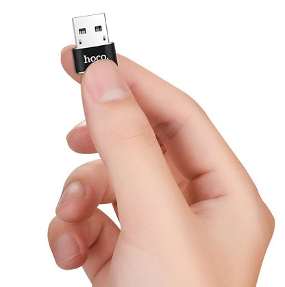 Adapter za Prijenos Podataka i Punjenje USB-C - USB-A HOCO UA6, Crni