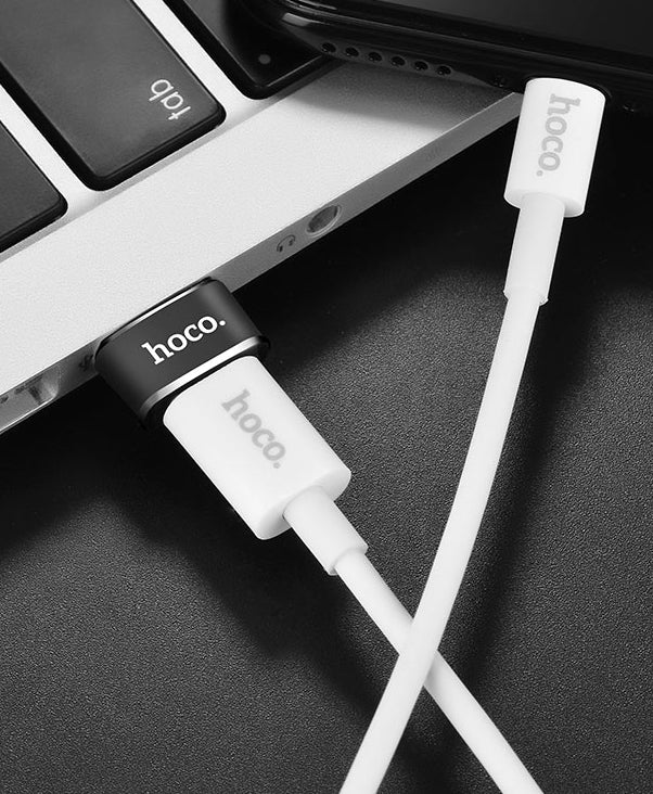 Adapter za Prijenos Podataka i Punjenje USB-C - USB-A HOCO UA6, Crni