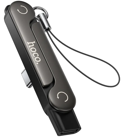 USB-C - USB-C HOCO UA47A adapter za prijenos podataka i punjenje, crni