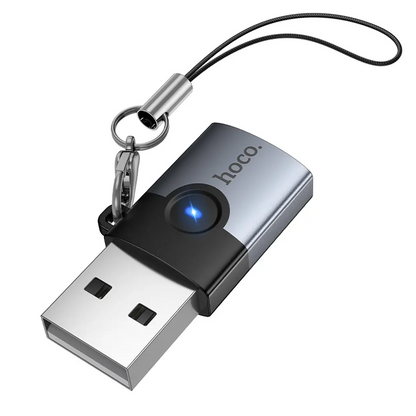 USB-C - USB-A HOCO UA46B adapter za prijenos podataka i punjenje, siva