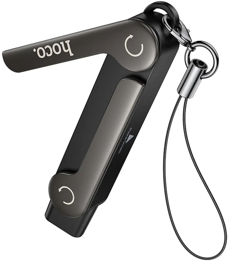 USB-C - USB-C HOCO UA47A adapter za prijenos podataka i punjenje, crni