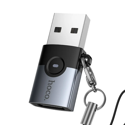 USB-C - USB-A HOCO UA46B adapter za prijenos podataka i punjenje, siva
