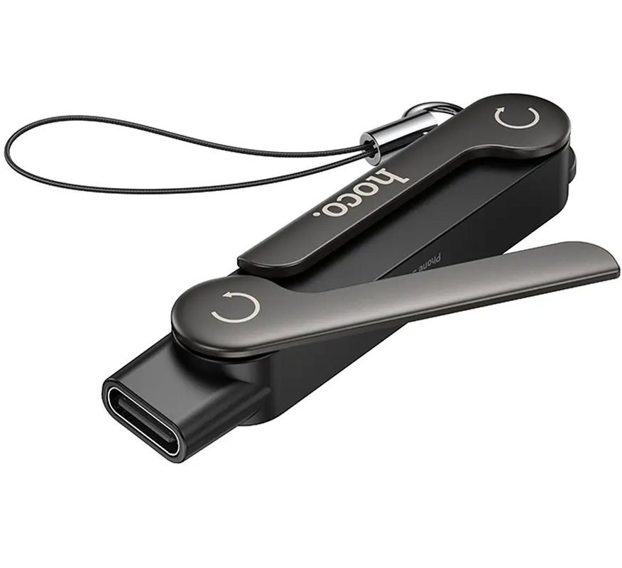 USB-C - USB-C HOCO UA47A adapter za prijenos podataka i punjenje, crni