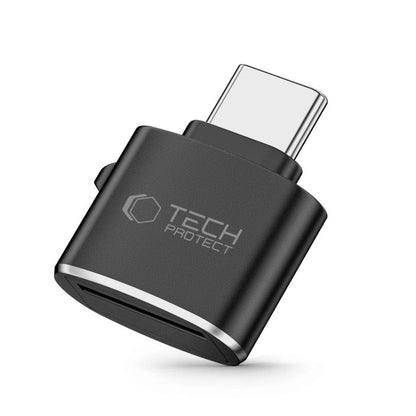 Čitač kartica USB-C Tech-Protect Ultraboost, microSD, Crni