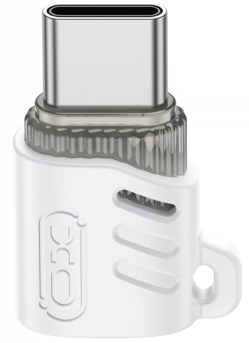 Adapter za podatke i punjenje microUSB - USB-C XO Design NB256G, Bijeli